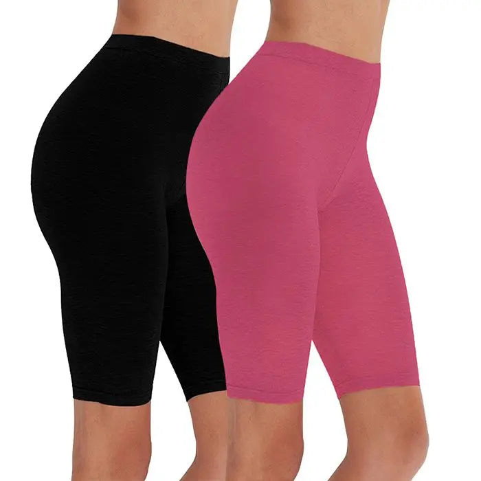 2pcs/3pcs Pack Eco-Friendly Viscose Spandex Legging Shorts For Woman Fitness Active Wear Very Soft Comfortable M30181