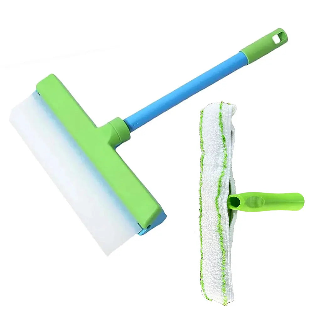 Window Cleaning Kit T Bar Silicone Window Squeegee Kit Wear Resist Multifunction Clean Scraper for Shower Glass Mirror Door Car