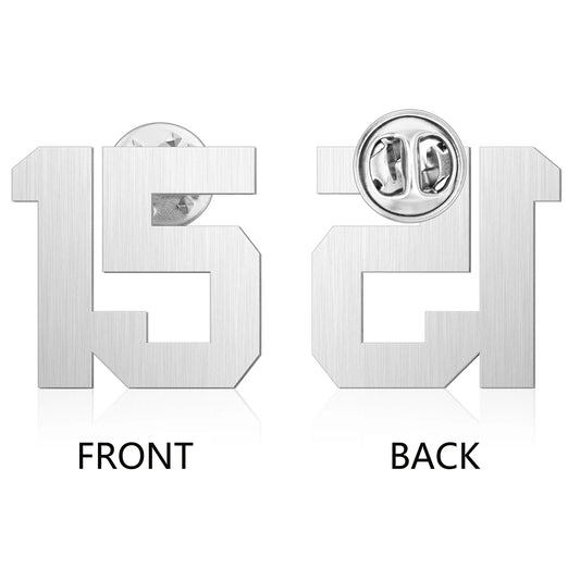 61-91 Number Lapel Pins,Brooch Pin Tie Tacks for Suits Neckties & Hats, Men's and Women's Sports Number Code Series Brooch