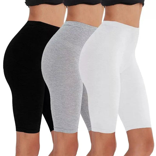 2pcs/3pcs Pack Eco-Friendly Viscose Spandex Legging Shorts For Woman Fitness Active Wear Very Soft Comfortable  M30181