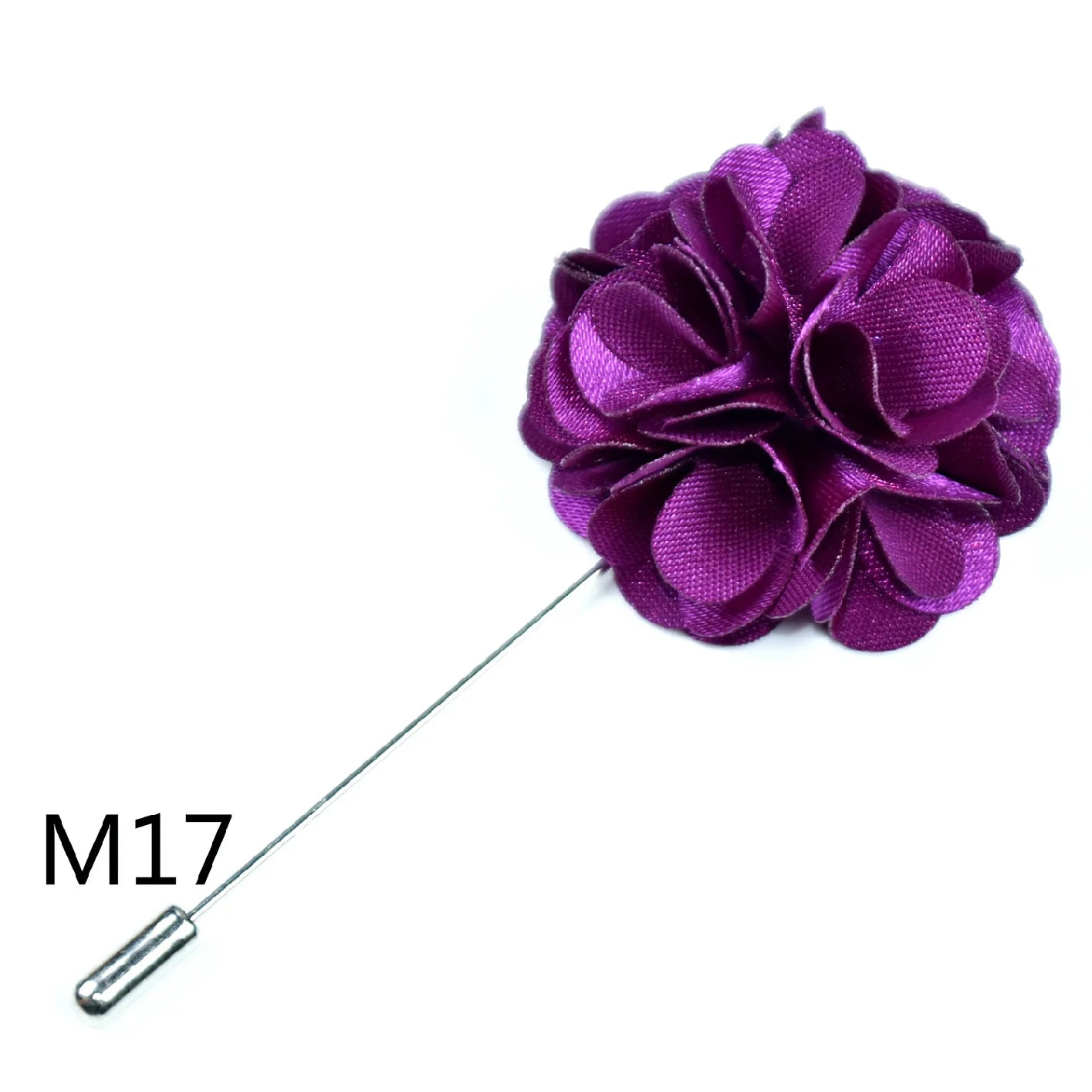 Handmade Men's Brooches Floral Lapel Pin for Men Suit Long Neddle Fabric Flower Brooch Pins for Wedding Fashion Mens Jewelry