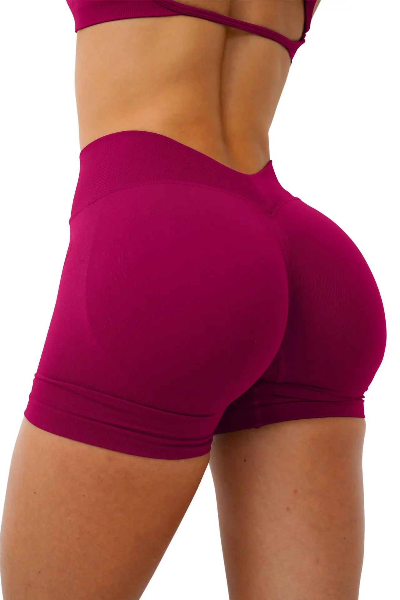 Short Gym Woman V Waist High Waist Fitness Training Yoga Clothing Running Butt Lifting Workout Leggings Cycling Sports Shorts