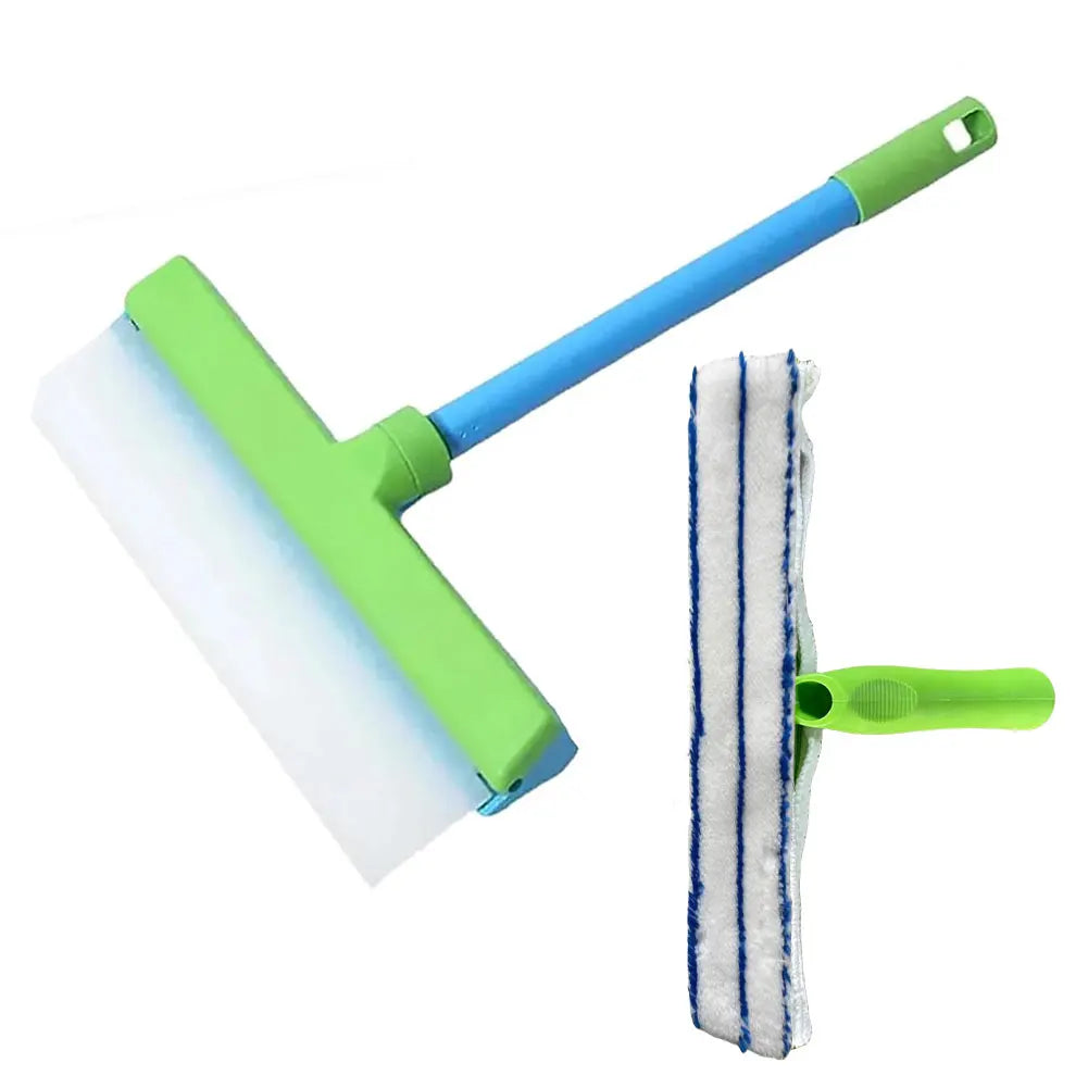 Window Cleaning Kit T Bar Silicone Window Squeegee Kit Wear Resist Multifunction Clean Scraper for Shower Glass Mirror Door Car