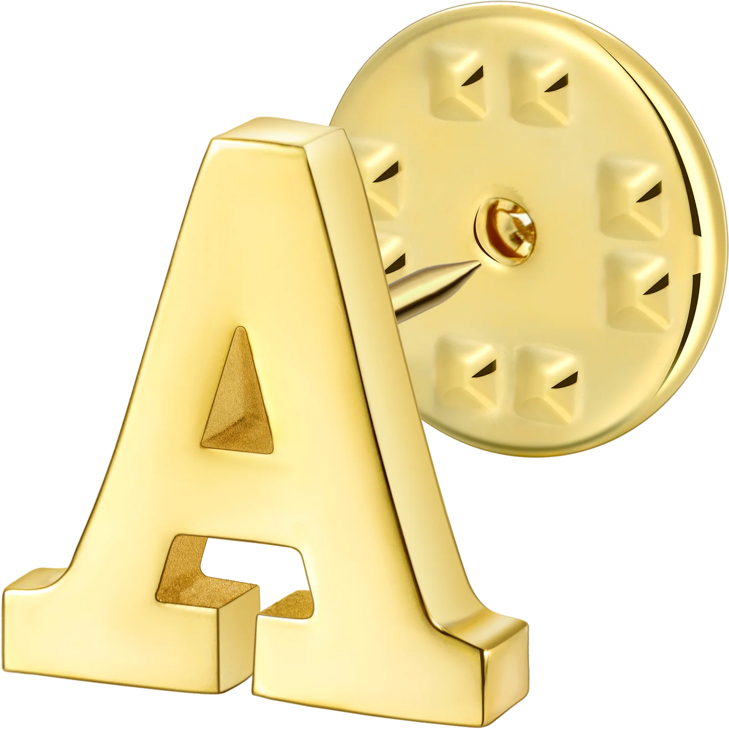 HAWSON Initial Lapel Pin for Men,mens Metal brooch pins for suits,brooches for women accessories