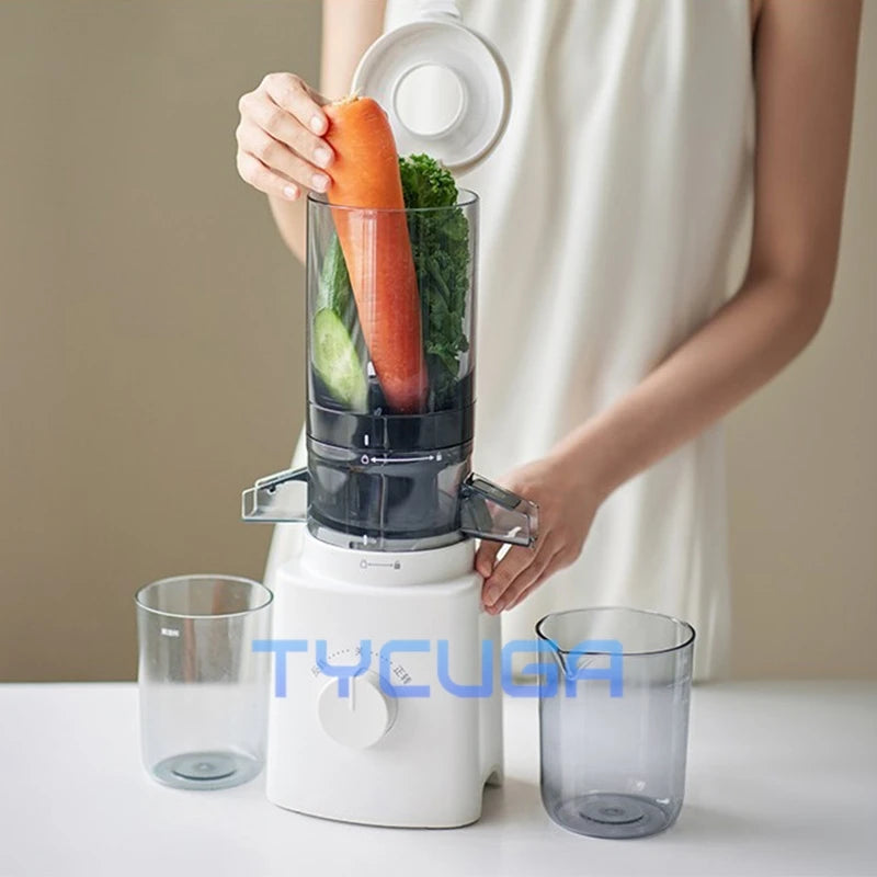 Professional Cold Press Juicer Low Speed Masticating Extractor 108mm Wide Mouth Feed Chute 1100ml LargeCapacity High Juice Yield