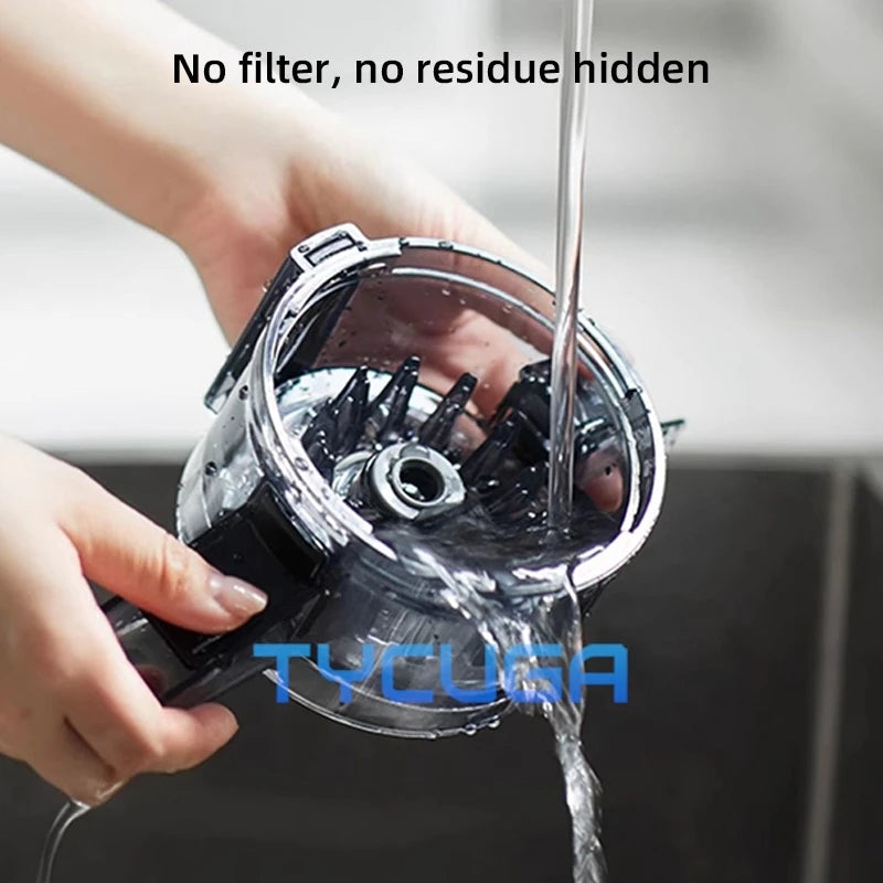 Professional Cold Press Juicer Low Speed Masticating Extractor 108mm Wide Mouth Feed Chute 1100ml LargeCapacity High Juice Yield