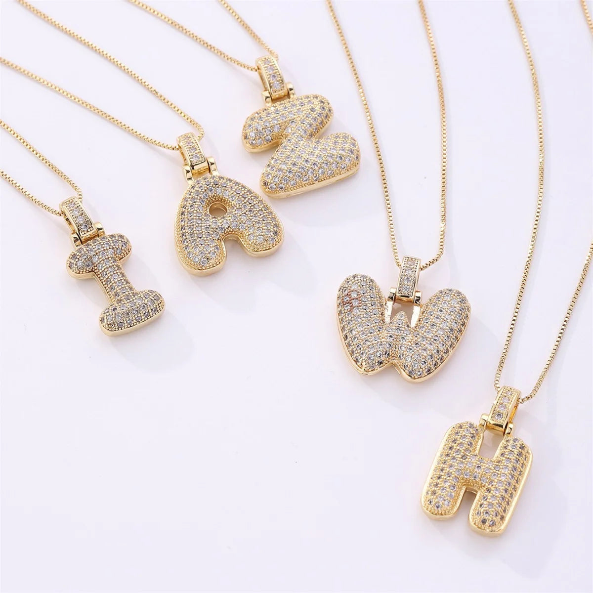 2025 Popular Jewelry Women's Trend Classical French 26 Letter Golden Pendant Necklace Suitable For Summer Daily Wear