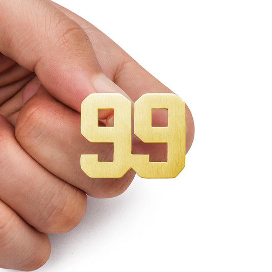 61-91 Number Lapel Pins,Brooch Pin Tie Tacks for Suits Neckties & Hats, Men's and Women's Sports Number Code Series Brooch